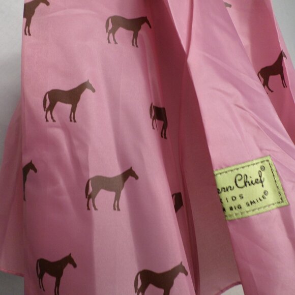 Western Chief Kids Pink/Brown Umbrella With Brown Horses NWT - Picture 7 of 7